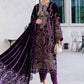 3 Piece Unstitched Embroidered Velvet Suit