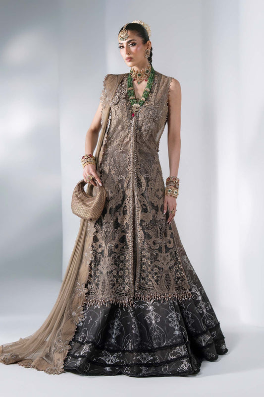 3 Piece Unstitched Embroidered Chiffon Suit