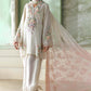 3 Piece Unstitched Embroidered Tusser Silk Suit