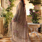 3 Piece Unstitched Embroidered Chiffon Suit