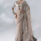 Unstitched Embroidered Chiffon Saree