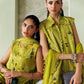 3 Piece Unstitched Embroidered Bemberg Raw Silk Suit