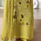 3 Piece Unstitched Embroidered Bemberg Raw Silk Suit
