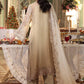 3 Piece Unstitched Embroidered Chiffon Suit