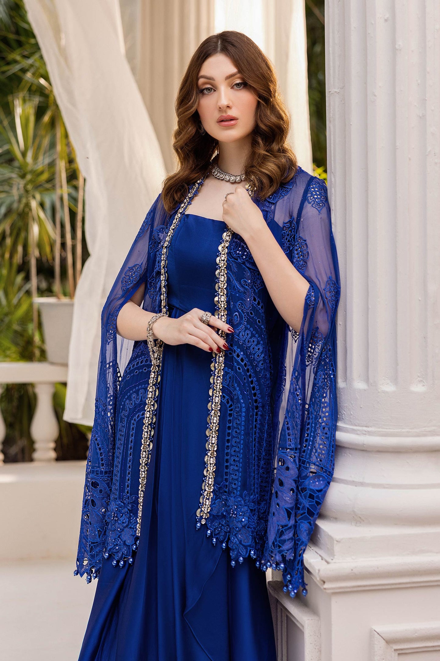3 Piece Unstitched Embroidered Chiffon Suit | MPC-25-103