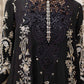 3 Piece Unstitched Embroidered Raw Silk Suit