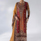 3 Piece Unstitched Embroidered Raw Silk Suit