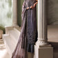 3 Piece Unstitched Embroidered Bell Raw Silk Suit