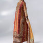 3 Piece Unstitched Embroidered Raw Silk Suit