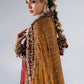 3 Piece Unstitched Embroidered Raw Silk Suit