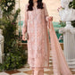 3 Piece Unstitched Embroidered Chiffon Suit