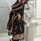 3 Piece Unstitched Embroidered Chiffon Suit | MPC-25-104
