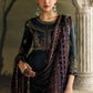 3 Piece Unstitched Embroidered Tusser Silk Suit