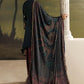 3 Piece Unstitched Embroidered Tusser Silk Suit