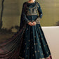 3 Piece Unstitched Embroidered Tusser Silk Suit