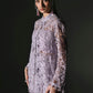 3 Piece Unstitched Embroidered Organza Suit
