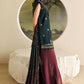 3 Piece Unstitched Embroidered Tusser Silk Suit