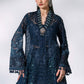 3 Piece Unstitched Embroidered Organza Suit