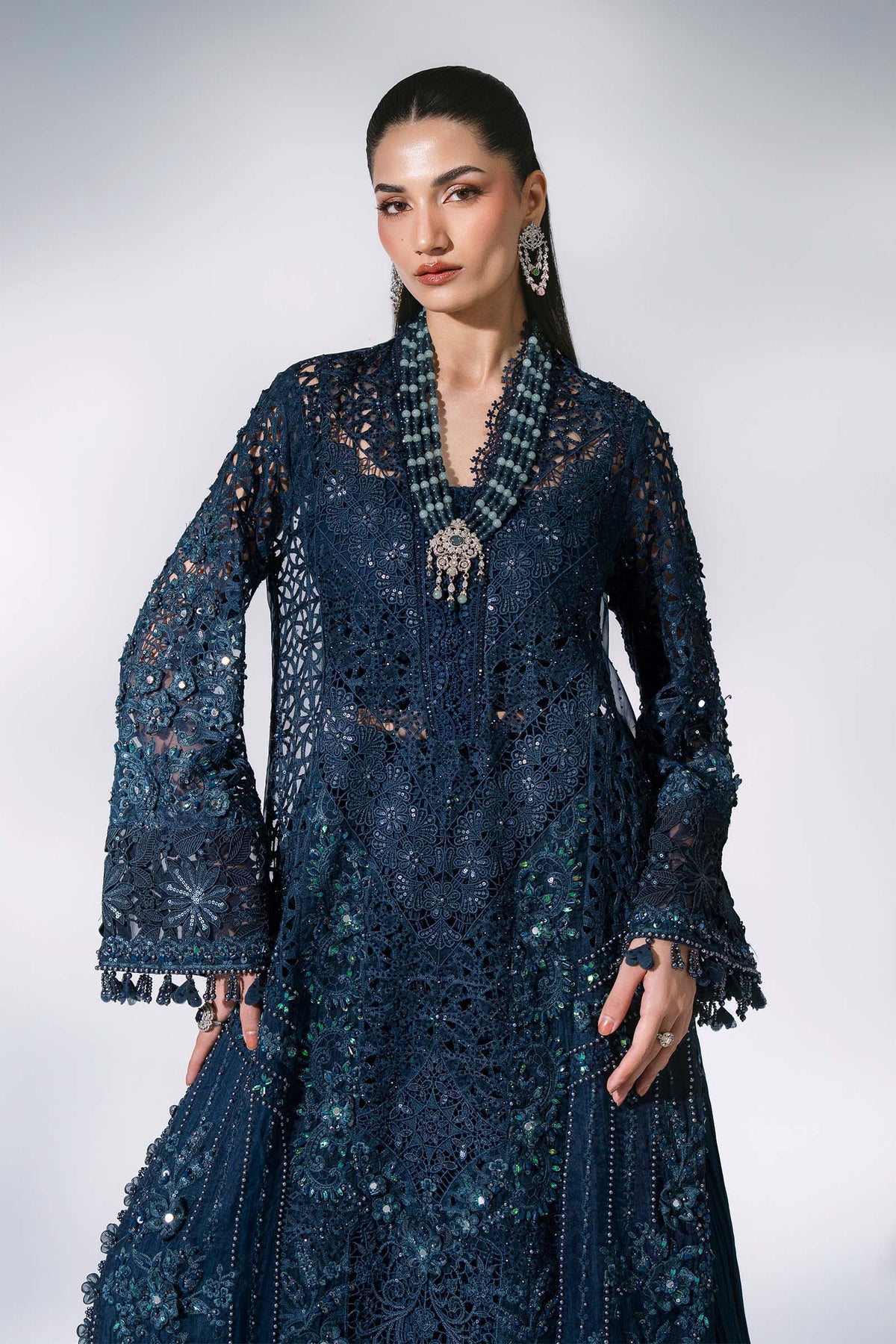 3 Piece Unstitched Embroidered Organza Suit