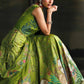 3 Piece Unstitched Embroidered Raw Silk Suit