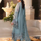 3 Piece Unstitched Embroidered Chiffon Suit