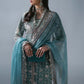 3 Piece Unstitched Embroidered Organza Suit