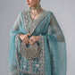 3 Piece Unstitched Embroidered Organza Suit