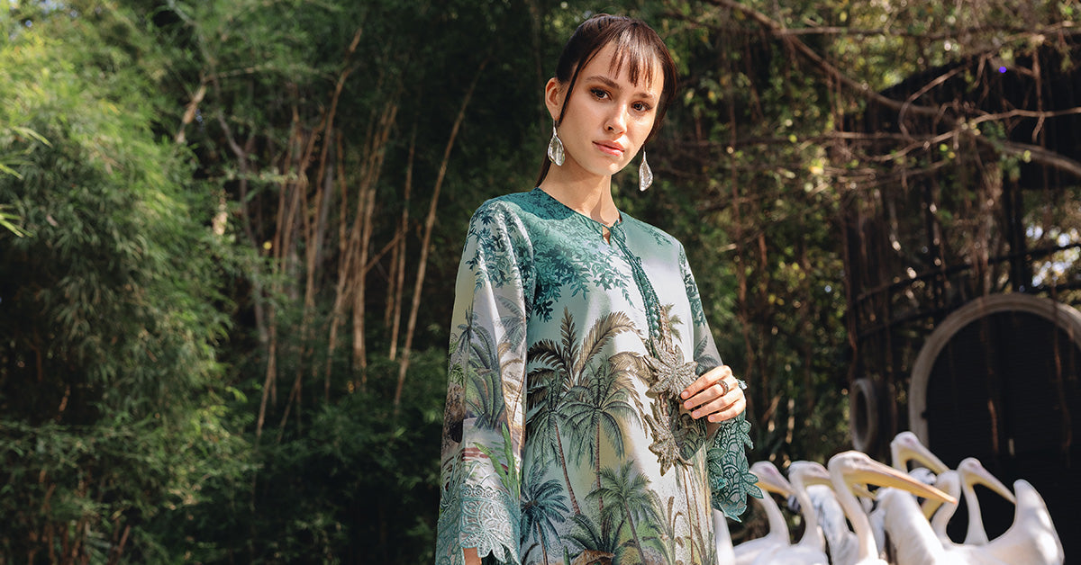 3 Piece Unstitched Embroidered Lawn Suit