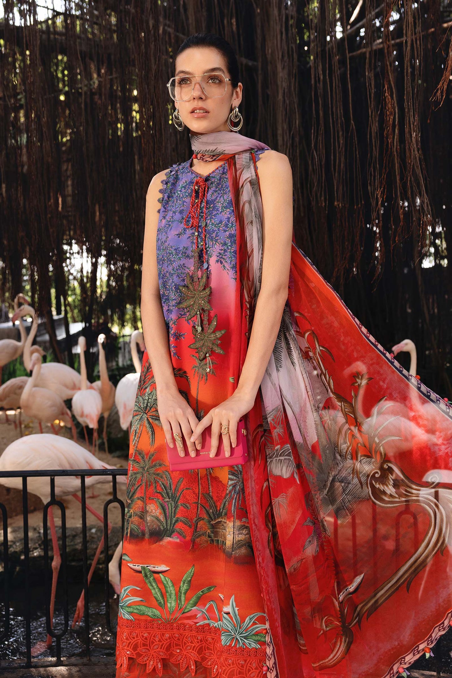 3 Piece Unstitched Embroidered Lawn Suit