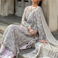 3 Piece Unstitched Embroidered Net Suit