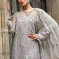 3 Piece Unstitched Embroidered Net Suit