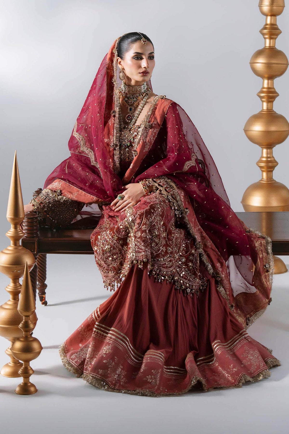3 Piece Unstitched Embroidered Organza Suit