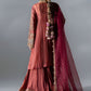 3 Piece Unstitched Embroidered Organza Suit