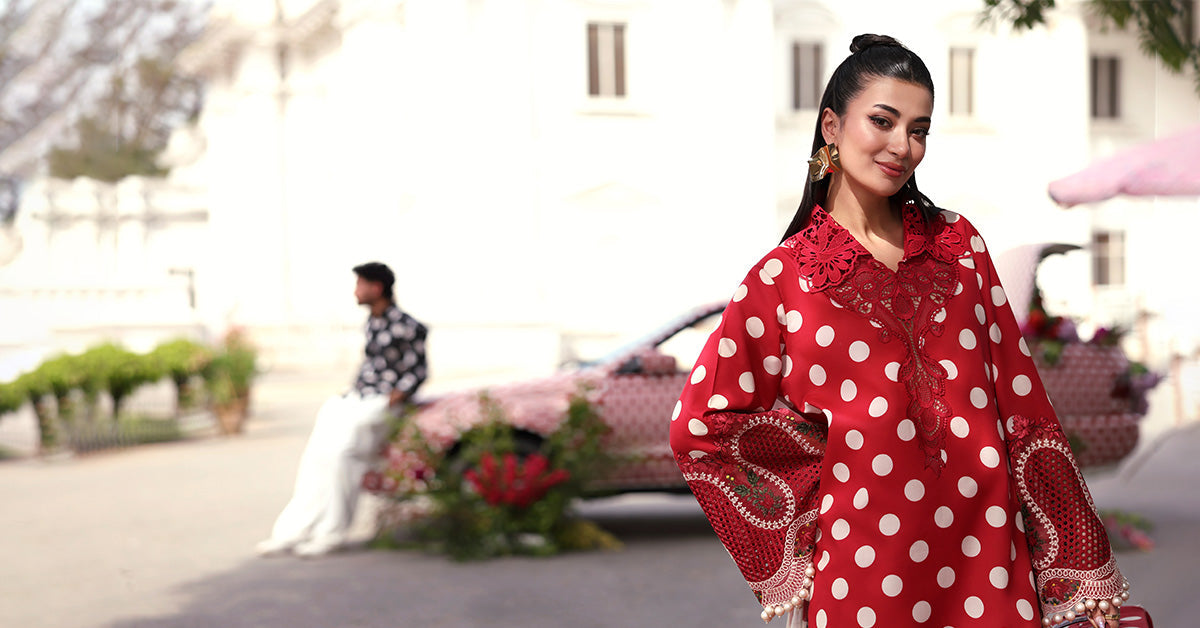 3 Piece Unstitched Embroidered Lawn Suit