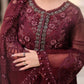3 Piece Unstitched Embroidered Chiffon Suit