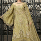 3 Piece Unstitched Embroidered Raw Silk Suit