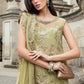 3 Piece Unstitched Embroidered Raw Silk Suit
