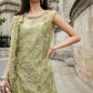3 Piece Unstitched Embroidered Raw Silk Suit