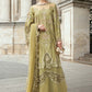3 Piece Unstitched Embroidered Raw Silk Suit