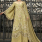 3 Piece Unstitched Embroidered Raw Silk Suit