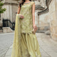 3 Piece Unstitched Embroidered Raw Silk Suit