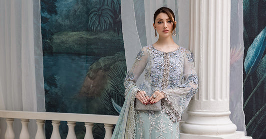 3 Piece Unstitched Embroidered Chiffon Suit | MPC-25-108
