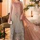 3 Piece Embroidered Chiffon Suit