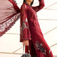 3 Piece Unstitched Embroidered Net Suit
