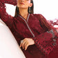 3 Piece Unstitched Embroidered Net Suit