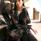 3 Piece Unstitched Embroidered Net Suit