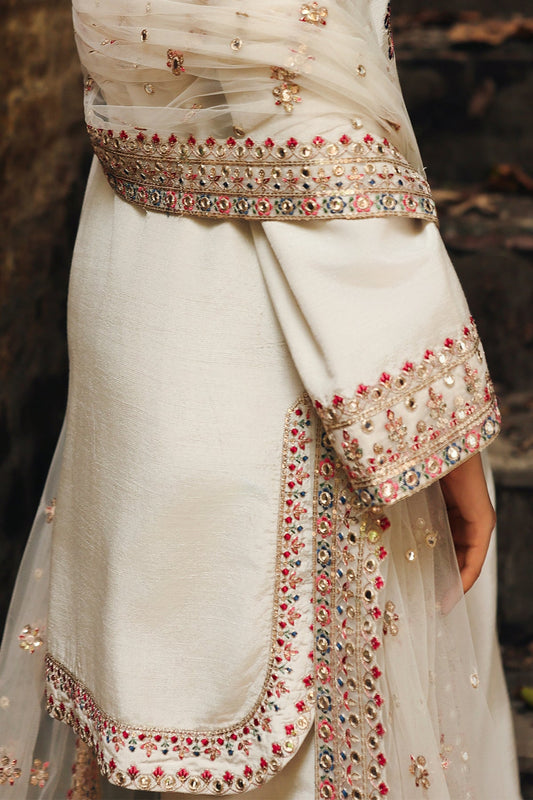 3-PC Embroidered Raw-Silk Suit CMA-5-141M