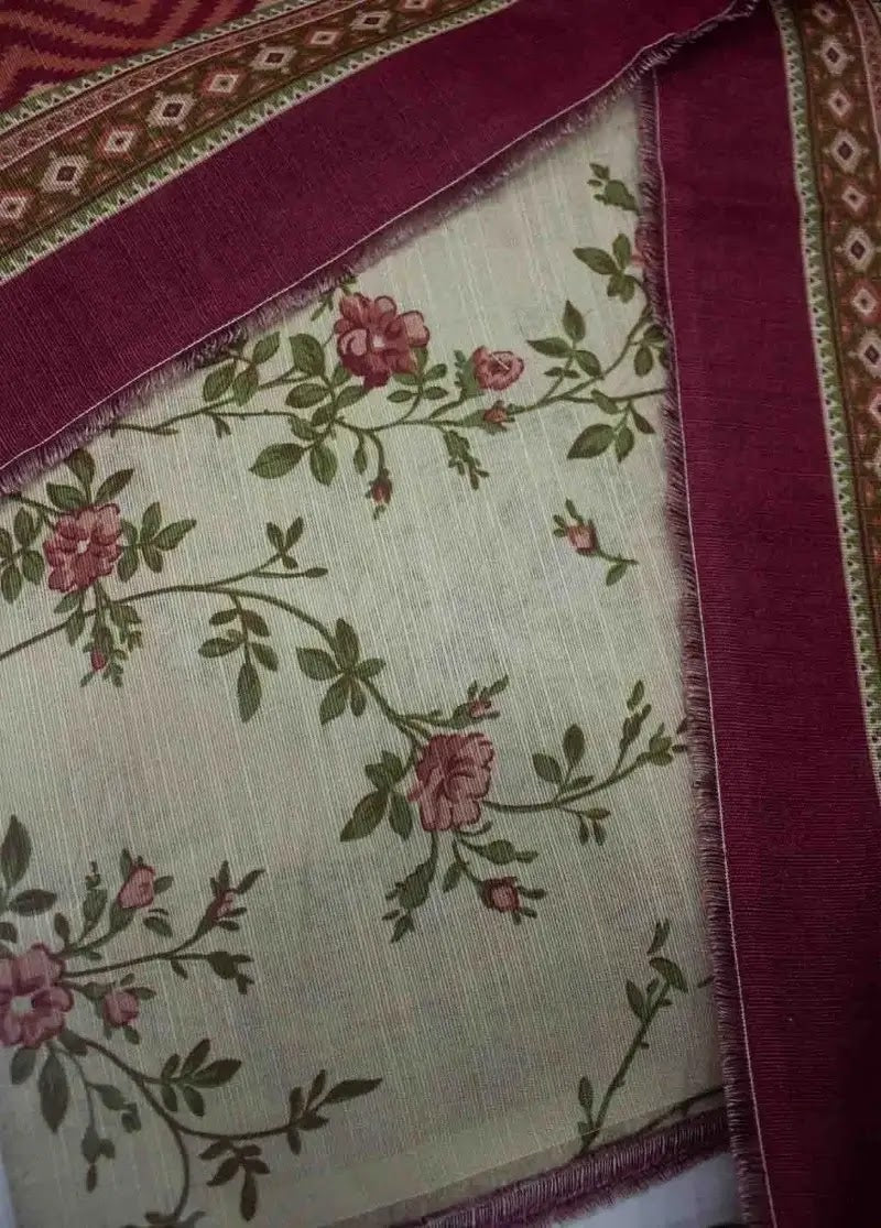 DPC-0701- 3 Piece Cotton Printed UnStitched Suit