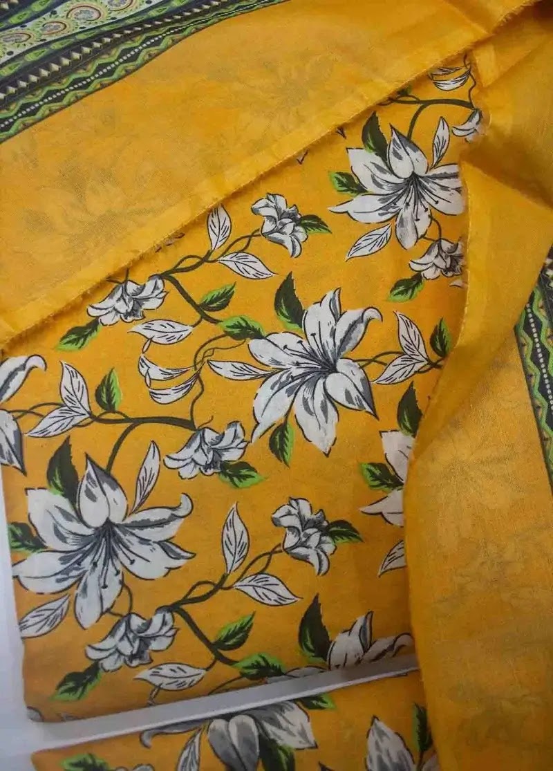 DPC-0710- 3 Piece Cotton Printed UnStitched Suit