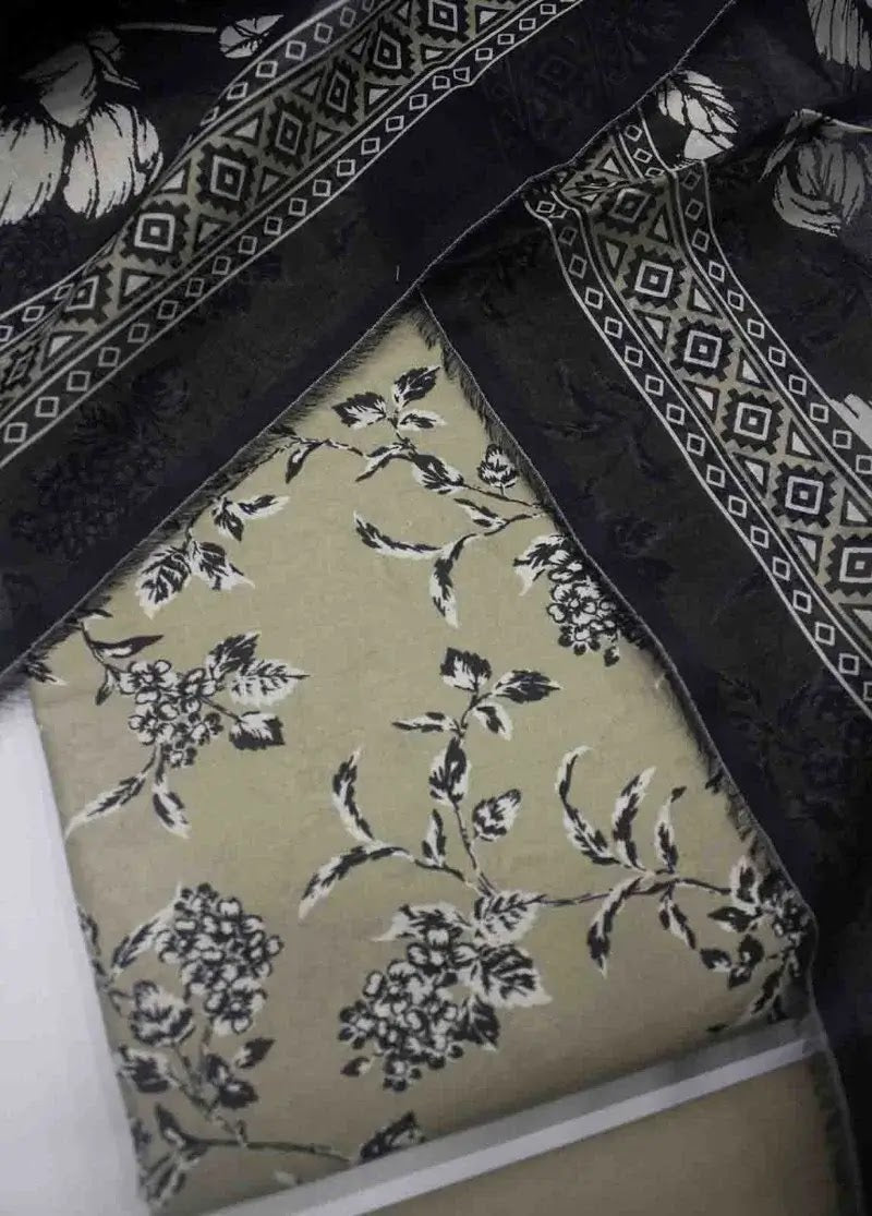 DPC-0715- 3 Piece Cotton Printed UnStitched Suit